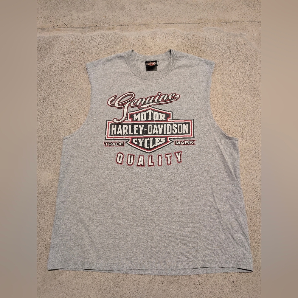 Harley-Davidson Gray Sleeveless Men's Shirt